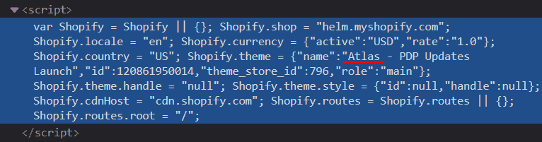 Find Shopify Theme Name