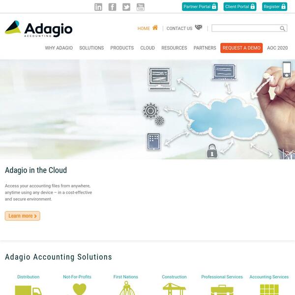 Adagio Accounting Screenshot