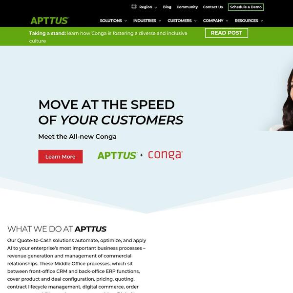 Apttus Revenue Management Screenshot