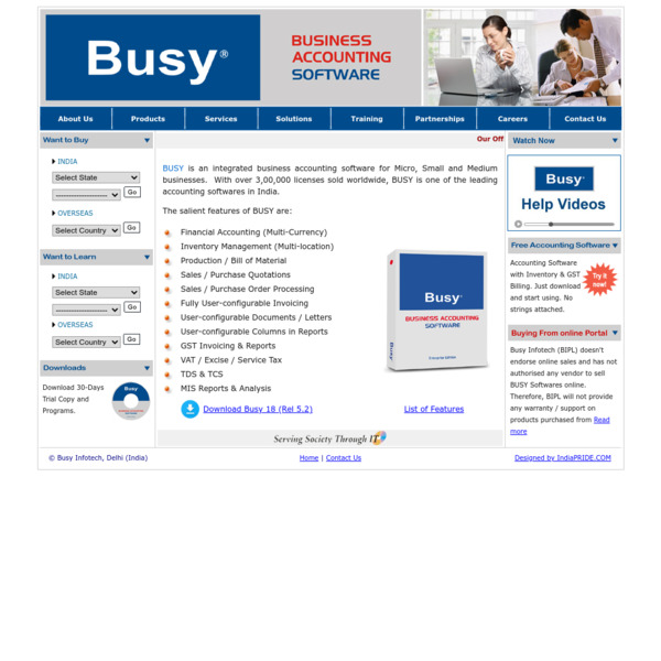 Busy Accounting Software Screenshot