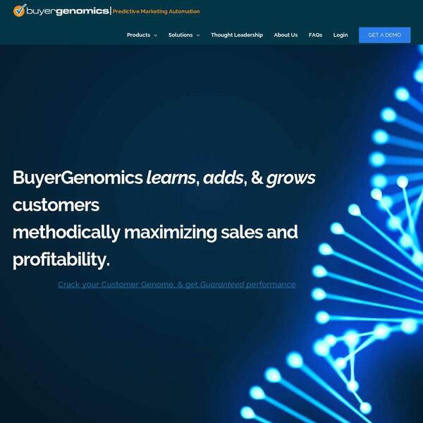 BuyerGenomics Screenshot