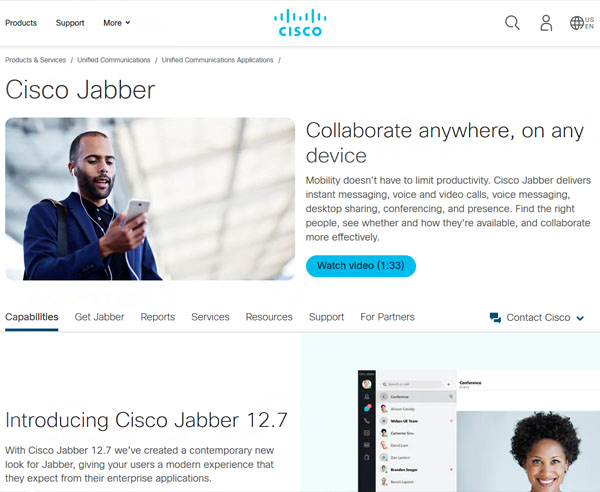Cisco Jabber Screenshot