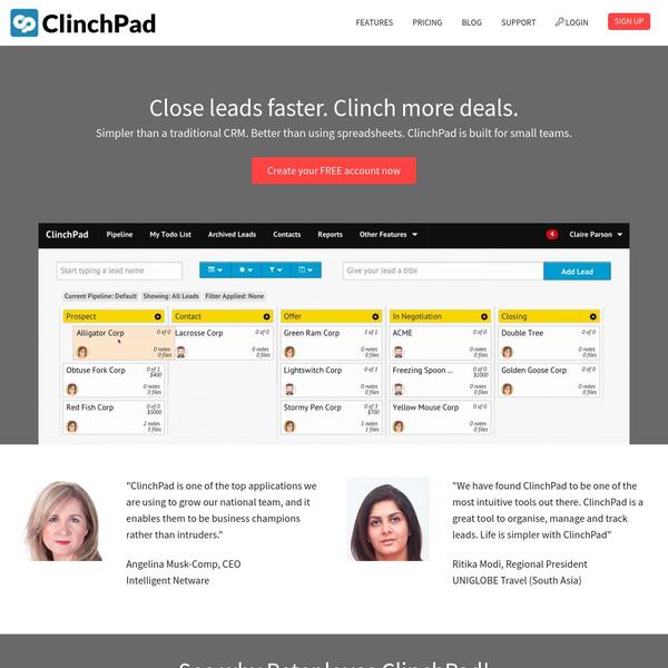 ClinchPad Screenshot
