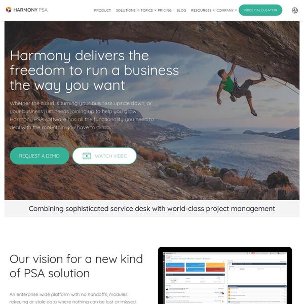 Harmony PSA Screenshot