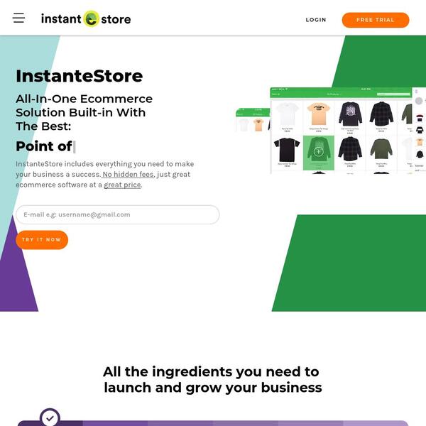 InstanteStore Screenshot