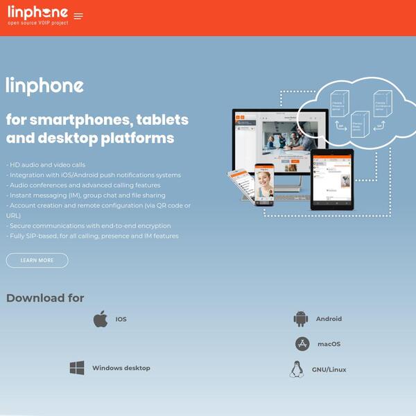 Linphone Screenshot