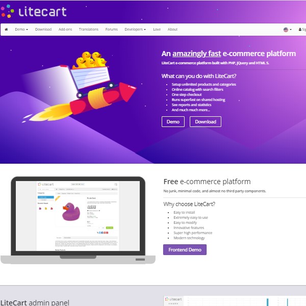 LiteCart Screenshot