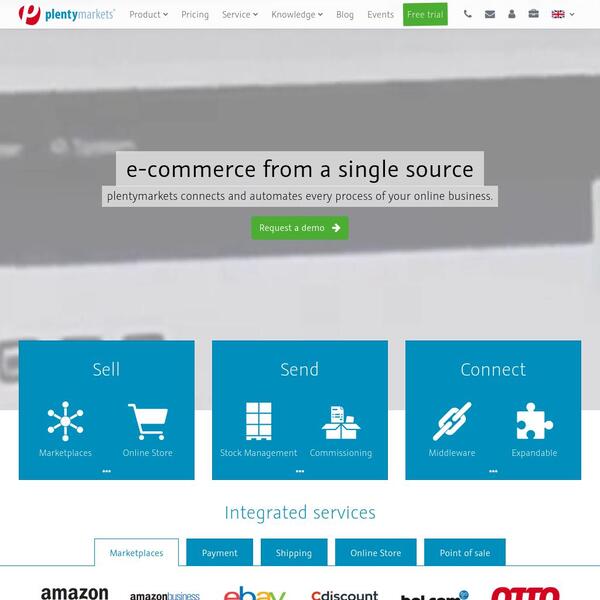 PlentyMarkets Screenshot