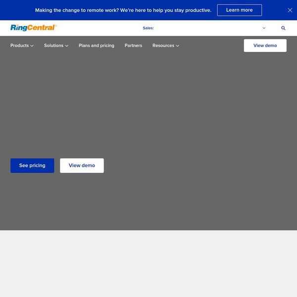 RingCentral Office Screenshot