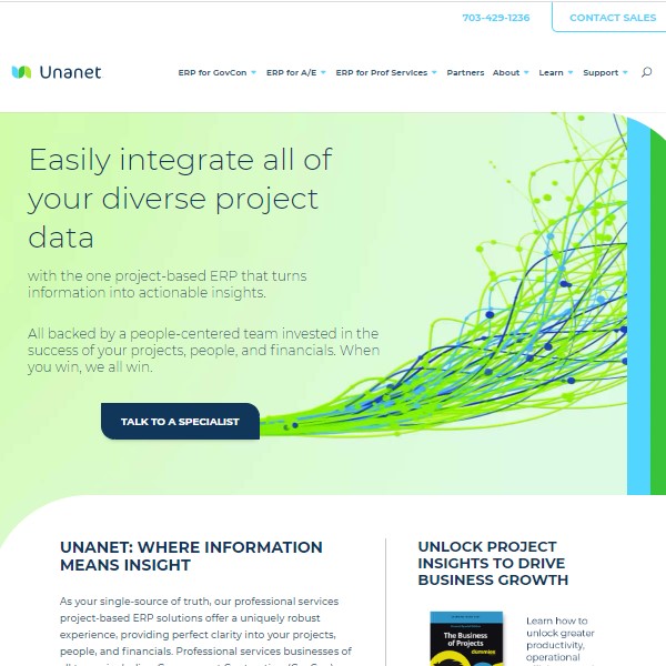 Unanet Screenshot