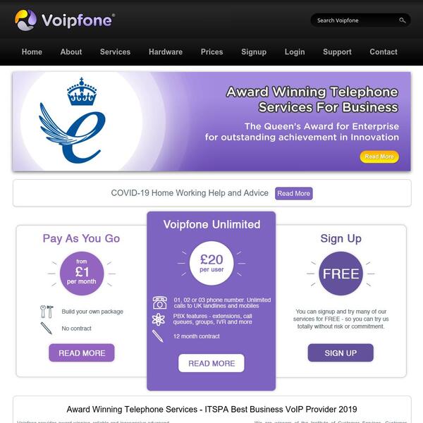 Voipfone Screenshot