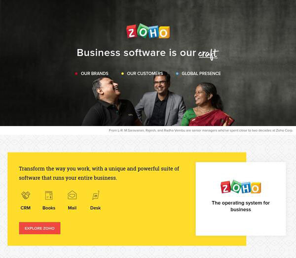 Zoho Books Screenshot