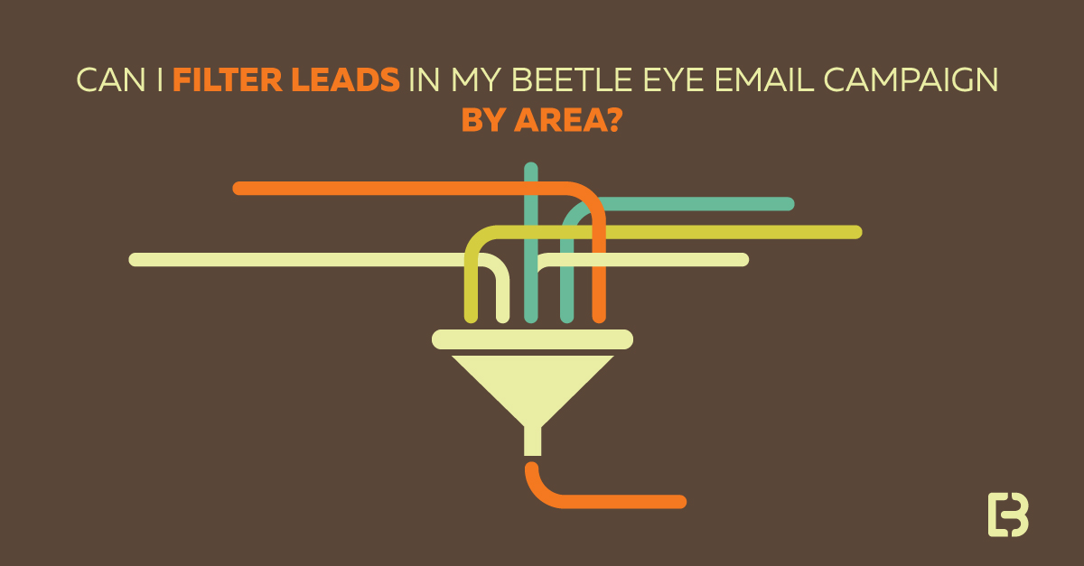 filter lead lists email campaign marketing platform beetle eye